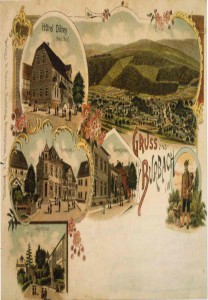 Ein „Gruß aus Burbach“: Die historische Postkarte zeigt noch heute bekannte Motive aus der Gemeinde und ist ein Schätzchen aus dem Fundus des Archivs.