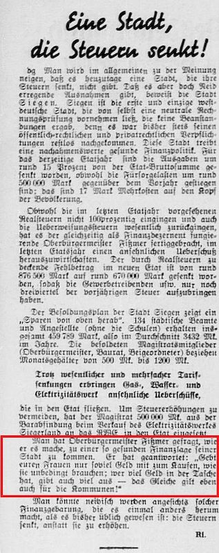 Quelle: Duisburger General -Anzeiger, 7. September 1932