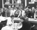 Bobby Fischer während einer seiner Partien