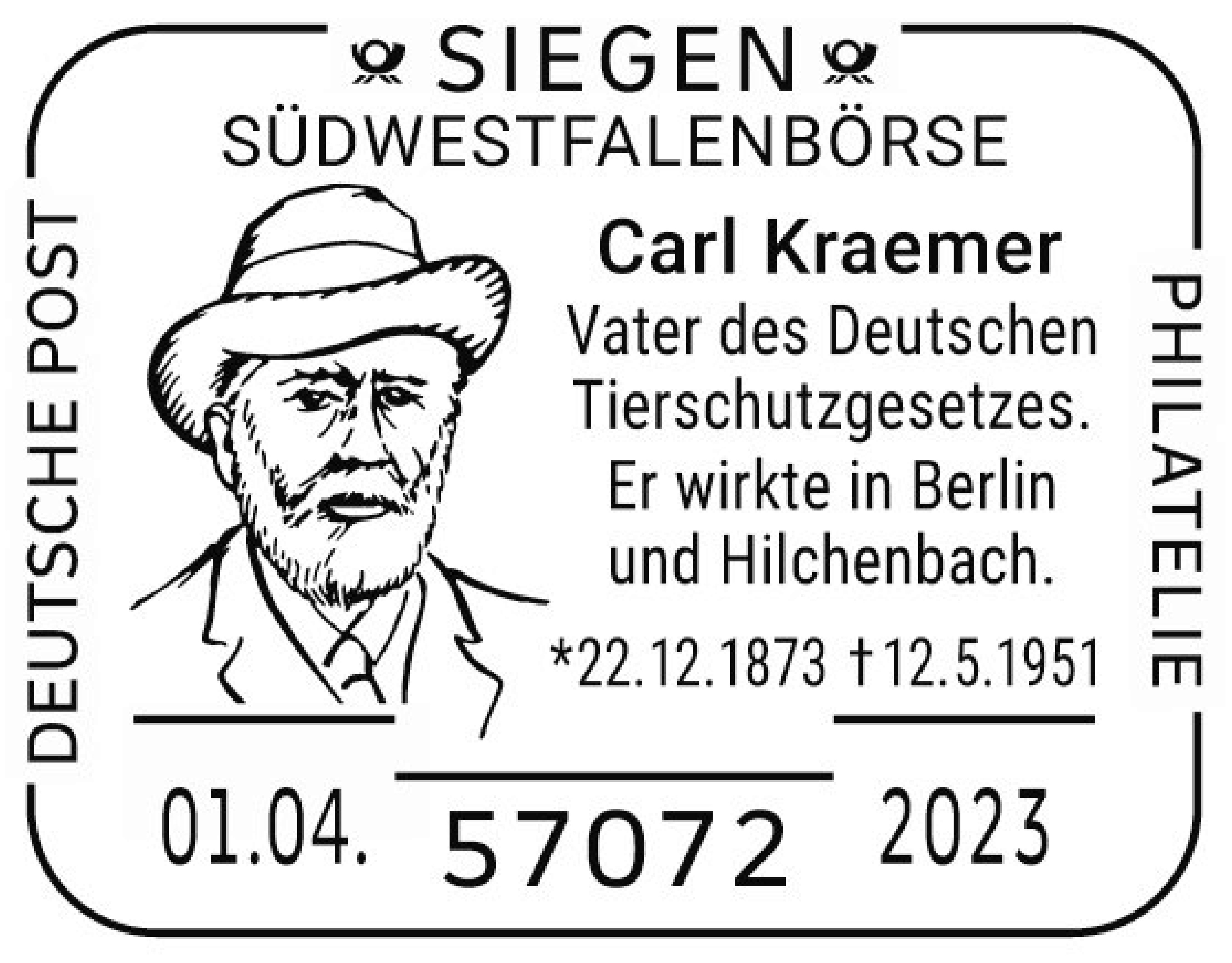 Sonderstempel-Suedwestfalenboerse-Siegen-1.4.2023-Carl-Kraemer