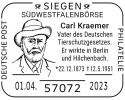 Sonderstempel-Suedwestfalenboerse-Siegen-1.4.2023-Carl-Kraemer