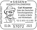Sonderstempel-Suedwestfalenboerse-Siegen-1.4.2023-Carl-Kraemer